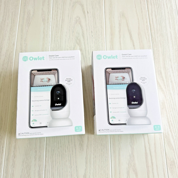 Owlet Smart Camera – Set of 2 – Secure Wi-Fi Baby Monitor 0–3 Yrs - Picture 1 of 13